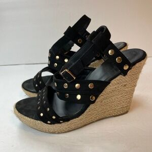 G.C. Shoes Janet Raffia Wedge Sandal 9.5